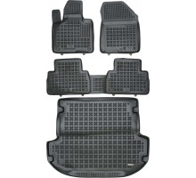 Rezaw-Plast Car Floor Mats for 2019-2021 Hyundai Santa Fe Car Mats & Floor Mat Black