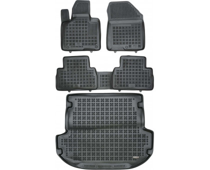 Rezaw-Plast Car Floor Mats for 2019-2021 Hyundai Santa Fe Car Mats & Floor Mat Black