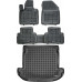 Rezaw-Plast Car Mats Set for 2019-2021 Hyundai Santa Fe Floor Mats & Cargo Mat Black