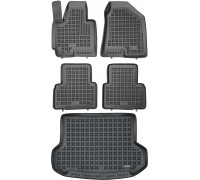 Rezaw-Plast Car Mats Set for 2011-2015 Hyundai Tucson Floor Mats & Cargo Mat Durable Black