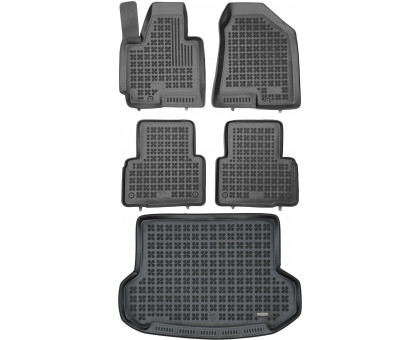 Rezaw-Plast Car Mats Set for 2011-2015 Hyundai Tucson Floor Mats & Cargo Mat Durable Black