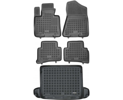 Rezaw-Plast Floor Mats for 2016-2021 Hyundai Tucson Car Mats Set Odorless Black