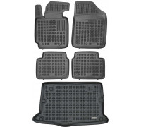 Rezaw-Plast Floor Mats for 2012-2017 Hyundai Veloster Car Mats & Floor Mat Waterproof Black