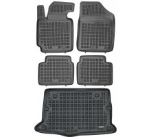 Rezaw-Plast Floor Mats for 2012-2017 Hyundai Veloster Car Mats & Floor Mat Waterproof Black