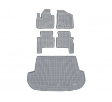 Rezaw-Plast Floor Mats for 2007-2012 Hyundai Santa Fe Car Mats & Cargo Mat Durable Gray