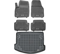 Rezaw-Plast Car Mats for 2018-2021 Jaguar E-Pace Floor Mats & Cargo Mat Odorless Black