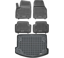 Rezaw-Plast Car Mats for 2018-2021 Jaguar E-Pace Floor Mats & Cargo Mat Odorless Black