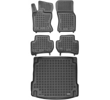 Rezaw-Plast Floor Mats for 2016-2021 Jaguar F-Pace Car Mats & Cargo Mat All Season Black