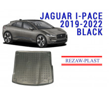Rezaw-Plast  Rubber Trunk Mat for Jaguar I-Pace 2019-2022 Black