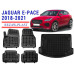 REZAW PLAST Vehicle Mats for  Jaguar E-Pace 2018-2021 Odorless Black