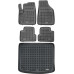 Rezaw-Plast Floor Mats for 2014-2023 Jeep Cherokee KL Car Mats & Cargo Mat Black