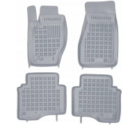 Rezaw-Plast Rubber Floor Mats for 2006-2010 Jeep Commander Car Mats Custom Fit Gray