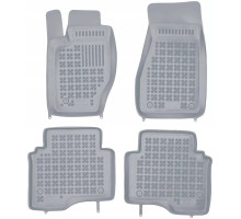 Rezaw-Plast Rubber Floor Mats for 2006-2010 Jeep Commander Car Mats Custom Fit Gray