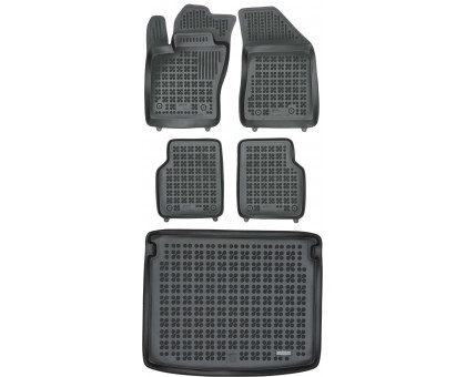 Rezaw-Plast Floor Mats for 2017-2023  Jeep Compass Car Mats & Cargo Mat Waterproof Black