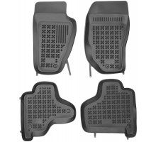 Rezaw-Plast Rubber Floor Mats for 2008-2013 Jeep Liberty Car Mats Anti-Slip Black