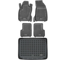 Rezaw-Plast Floor Mats for 2014-2023 Jeep Renegade Car Mats & Cargo Mat All Weather Black