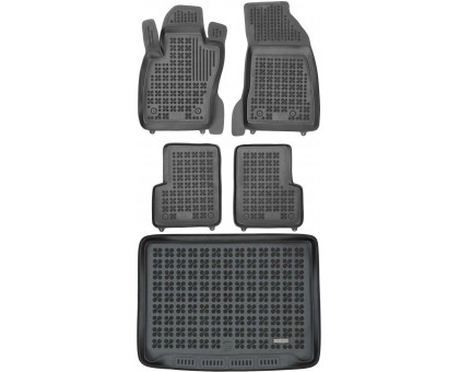 Rezaw-Plast Floor Mats for 2014-2023 Jeep Renegade Car Mats & Cargo Mat All Weather Black