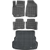 Rezaw-Plast Floor Mats for 2012-2017 Kia Rio Car Mats & Cargo Mat Sedan All Season Black