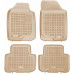 Rezaw-Plast Rubber Floor Mats for 2007-2010 Kia Rondo Car Mats Odorless Beige