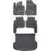 Rezaw-Plast Rubber Car Mats for 2010-2012 Kia Sorento Floor Mats & Cargo Mat Black