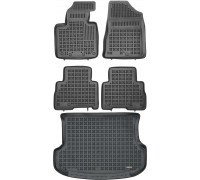 Rezaw-Plast Car Mats Set for 2012-2015 Kia Sorento Floor Mats & Cargo Mat Durable Black