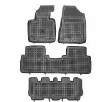 Rezaw-Plast Rubber Floor Mats for 2016-2020 Kia Sorento Car Mats Waterproof Black