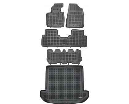 Rezaw-Plast Floor Mats for 2016-2020 Kia Sorento Car Mats & Cargo Mat Custom Fit Black