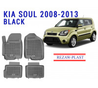 REZAW PLAST Automotive Floor Liners for Kia Soul 2008-2013 Durable Black