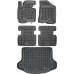Rezaw-Plast Floor Mats for 2011-2015 Kia Sportage Car Mats & Cargo Mat Anti-Slip Black