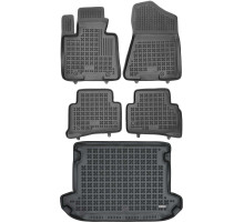 Rezaw-Plast Car Mats Set for 2017-2021 Kia Sportage Floor Mats & Cargo Mat Durable Black