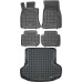 Rezaw-Plast Rubber Floor Mats for 2018-2023 Kia Stinger Car Mats & Cargo Mat Black