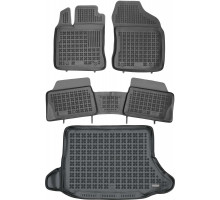 Rezaw-Plast Floor Mats for 2011-2017 Lexus CT200H Car Mats & Cargo Mat Custom Fit Black