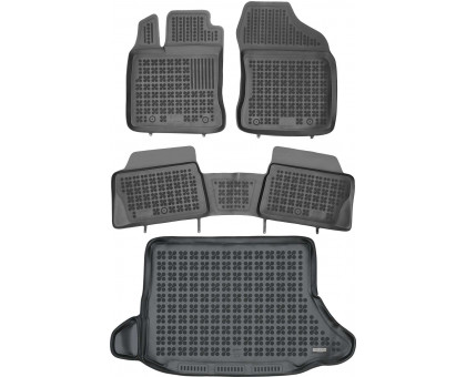 Rezaw-Plast Floor Mats for 2011-2017 Lexus CT200H Car Mats & Cargo Mat Custom Fit Black