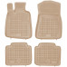 Rezaw-Plast Rubber Car Mats for 2007-2011 Lexus GS Floor Mats Odorless Beige