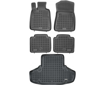 Rezaw-Plast Car Mats for 2007-2011 Lexus GS Floor Mats & Cargo Mat All Weather Black