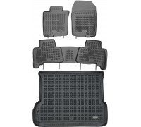 Rezaw-Plast Floor Mats for 2011-2021 Lexus GX 460 Car Mats & Cargo Mat Odorless Black