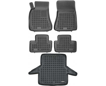 Rezaw-Plast Floor Mats for 2006-2013 Lexus IS Car Mats & Cargo Mat Sedan Tailored Black