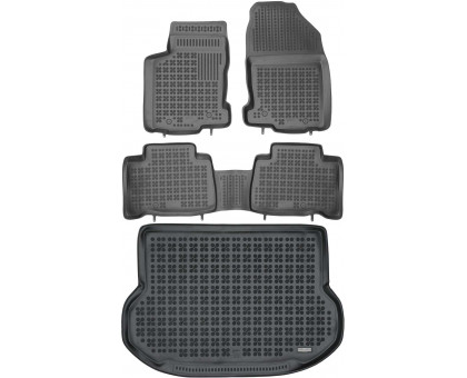 Rezaw-Plast Floor Mats for 2015-2022 Lexus NX200 NX300 Car Mats Set All Season Black