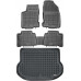 Rezaw-Plast Floor Mats for 2015-2022 Lexus NX200 NX300 Car Mats Set All Season Black