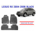 Rezaw-Plast  Rubber Floor Mats Set for Lexus RX 2004-2008 Black