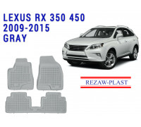 REZAW PLAST Custom-Fit Rubber Mats for Lexus RX 350 450 2009-2015 Anti-Slip Gray 