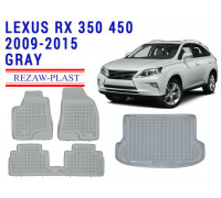 REZAW PLAST Auto Mats for Lexus RX 350 450 2009-2015 All Weather Gray