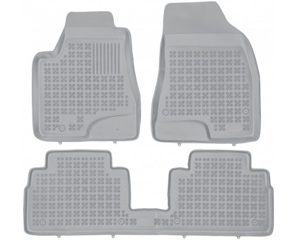 Rezaw-Plast Rubber Floor Mats for 2004-2009 Lexus RX Car Mats Anti-Slip Gray