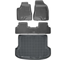 Rezaw-Plast Floor Mats for 2009-2012 Lexus RX350 RX400 RX450 Car Mats & Cargo Mat Black