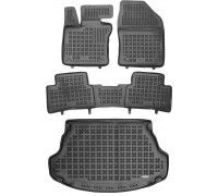 Rezaw-Plast Car Mats for 2019-2022 Lexus UX Floor Mats & Cargo Mat All Weather Black