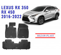 REZAW PLAST Floor Mats for Lexus RX350 RX450 2016-2022 Molded Non-Slip All-Weather