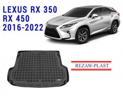 REZAW PLAST Cargo Mat for Lexus RX350 RX450 2016-2022 Durable Black