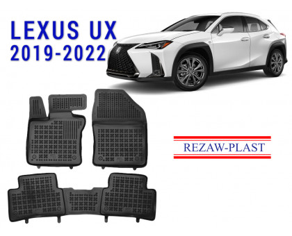 REZAW PLAST Floor Liners for Lexus UX 2019-2022 Custom Fit Black