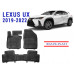 REZAW PLAST Floor Liners for Lexus UX 2019-2022 Custom Fit Black