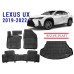 REZAW PLAST Premium Car Mats Set for Lexus UX 2019-2022 All Weather Black